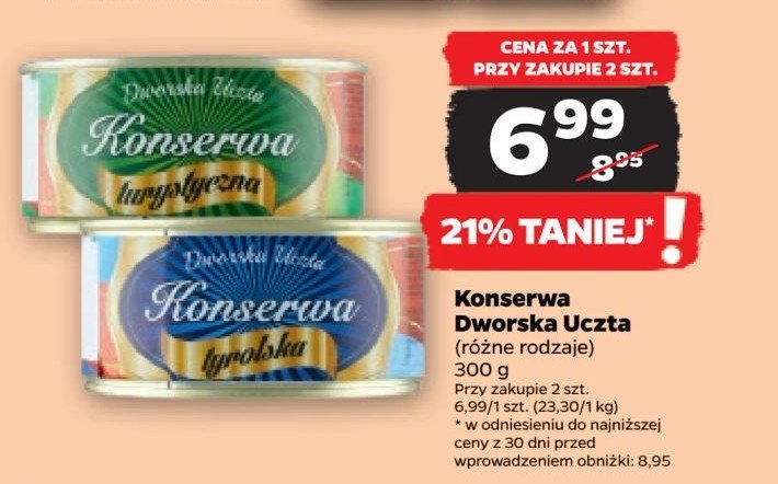 Konserwa turystyczna Dworska uczta promocja