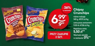 Chipsy Crunchips różne rodzaje promocja w Żabka