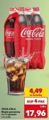 Napój gazowany 4x1 l promocja w Kaufland