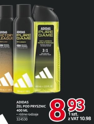 Żel pod prysznic Adidas 400 ml promocja w Selgros