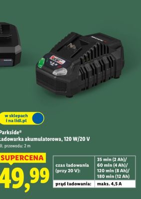 Ładowarka akumulatorowa 120 W/20 V promocja w Lidl