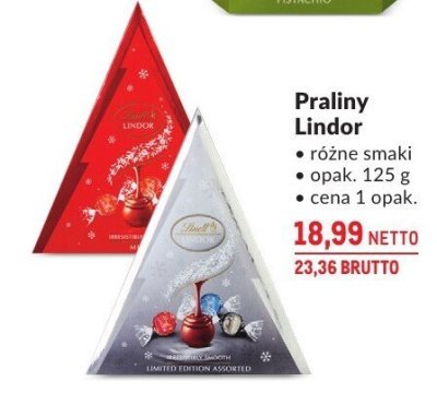 Praliny Lindor różne smaki promocja w Makro