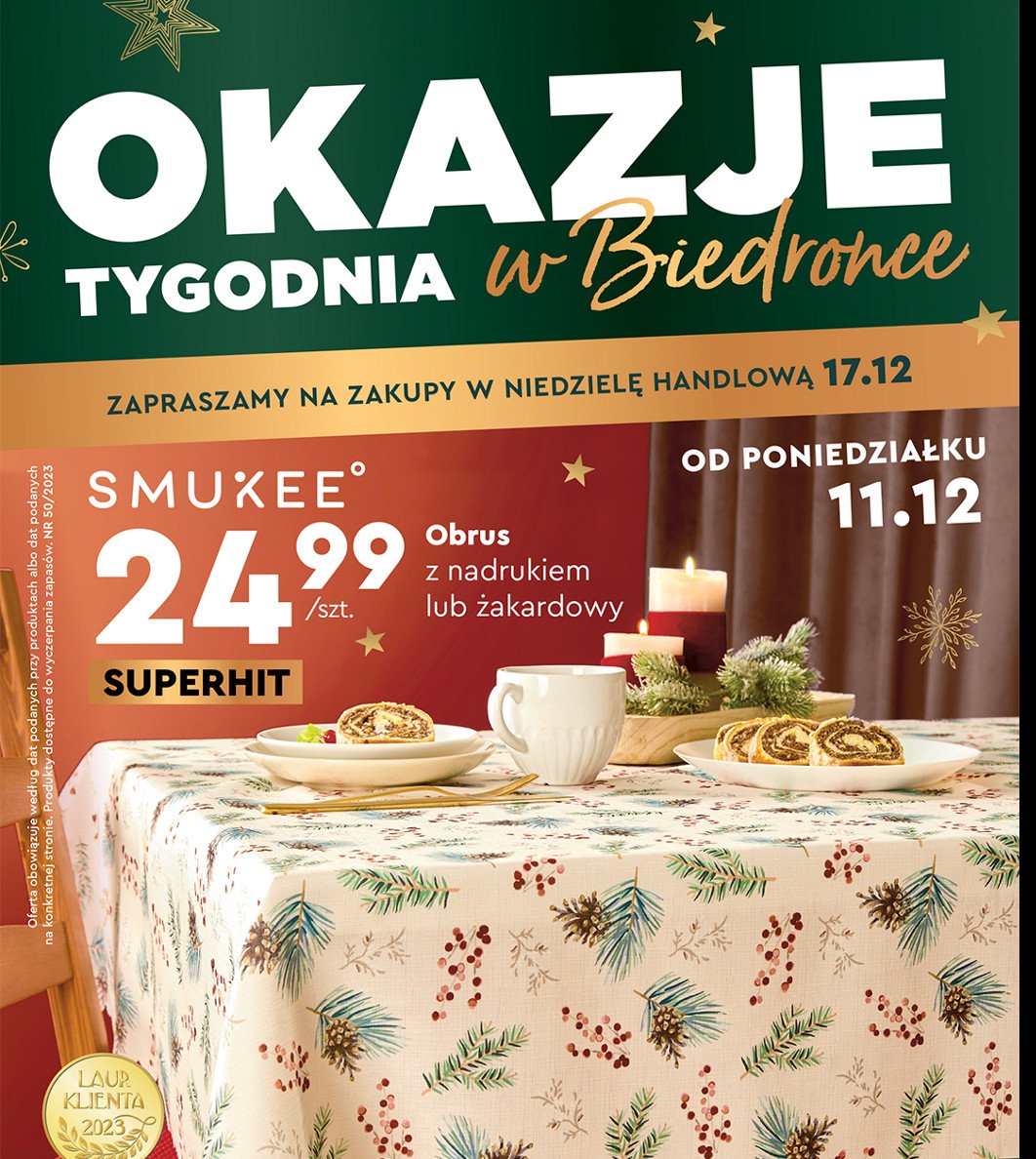 Obrus 偶akardowy 150 x 280 cm Smukee promocja