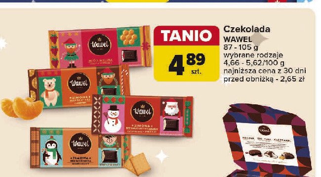 Czekolada ryż dmuchany w karmelu Wawel promocja w Carrefour