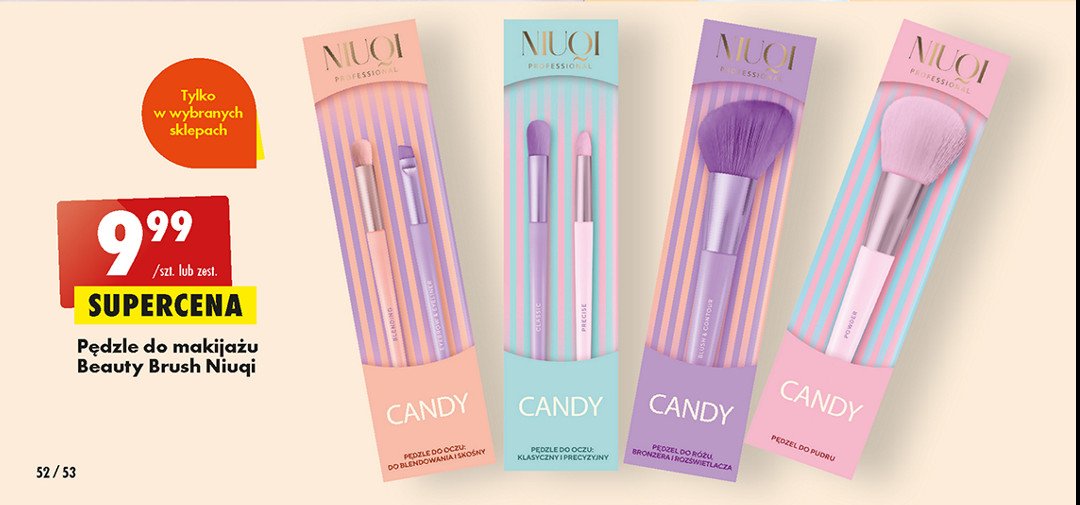 Pędzle do oczu candy do blendowania i skośny promocja