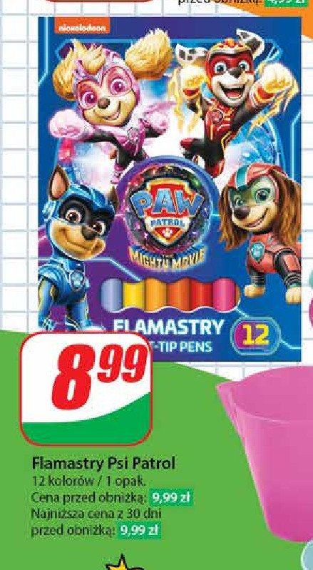 Flamastry psi patrol promocja