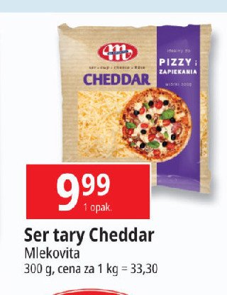 Ser cheddar wiórki Mlekovita promocja w Leclerc