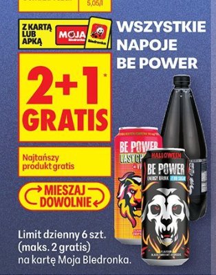 Napój wszystkie rodzaje 2+1 GRATIS promocja w Biedronka