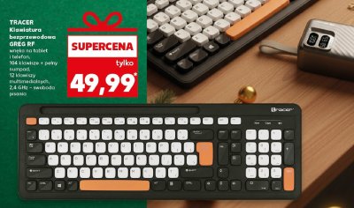 Klawiatura bezprzewodowa GREG RF promocja w Kaufland