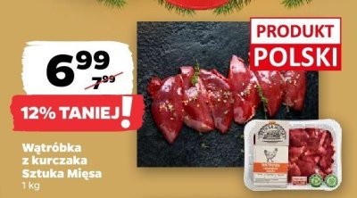 Wątróbka z kurczaka Sztuka Mięsa promocja w Netto