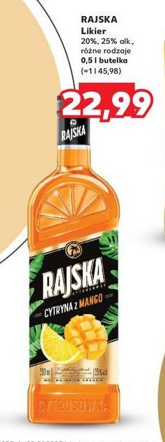 Wódka Cytrusówka rajska cytryna z mango promocja w Kaufland