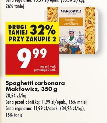 Spaghetti carbonara Makłowicz i synowie promocja