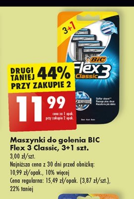 Maszynka do golenia classic Bic flex 3 promocja