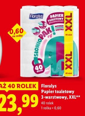 Papier toaletowy 3-warstwowy, XXL 40 szt. promocja w Lidl