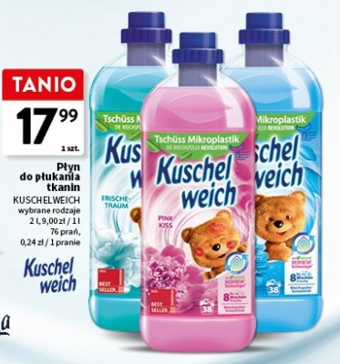Płyn do płukania tkanin KUSCHELWEICH promocja w Intermarche