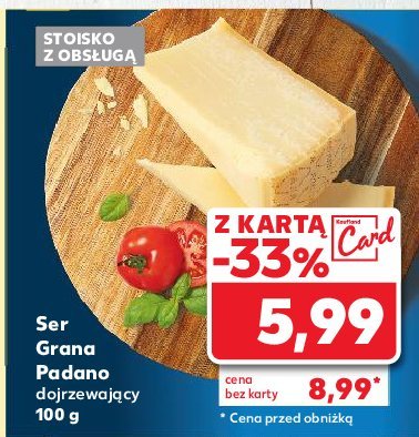Ser grana padano promocja