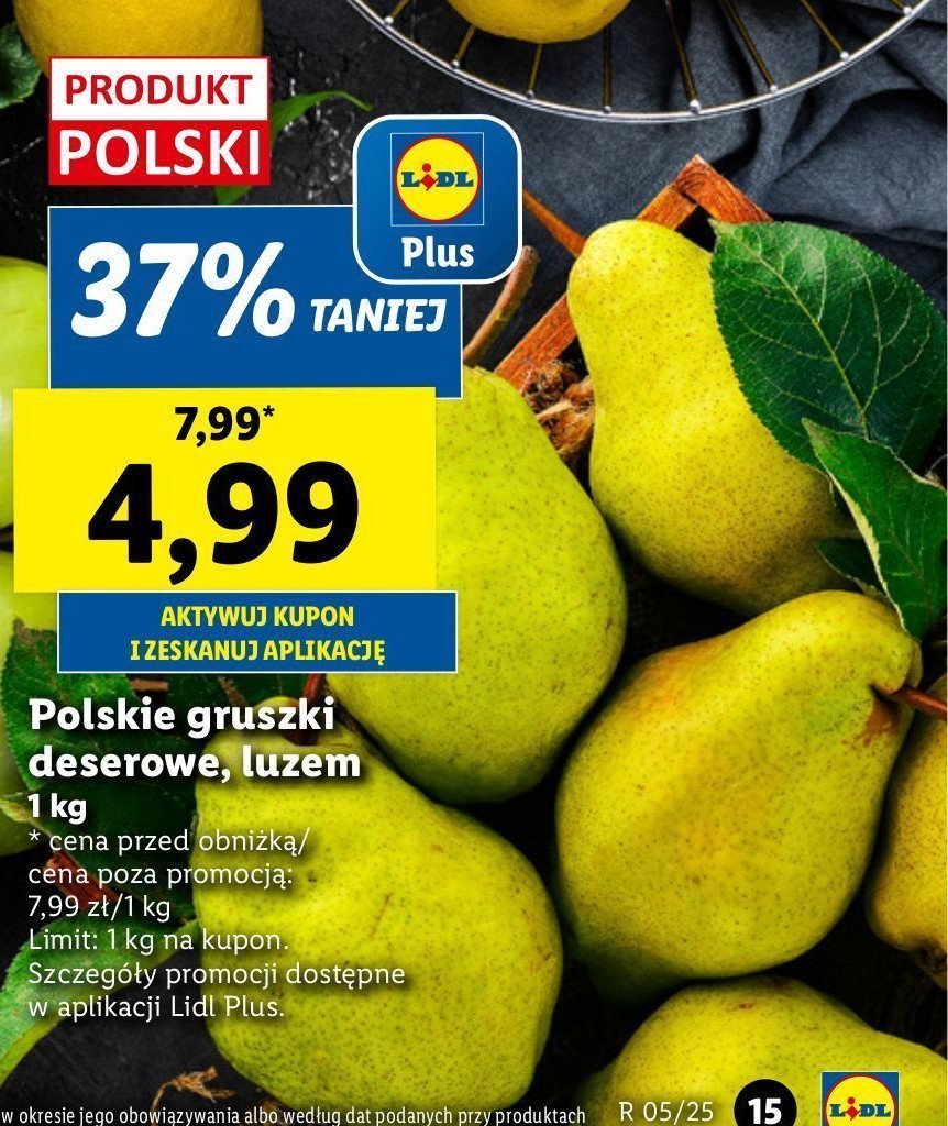 Gruszki deserowe promocja