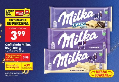 Czekolada Milka Oreo White promocja w Biedronka