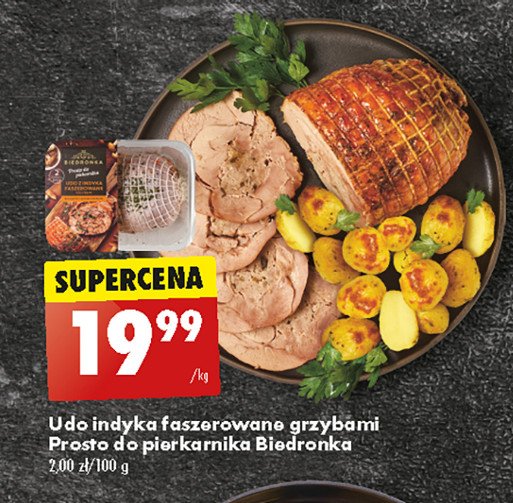 Udo z indyka faszerowane z grzybami Biedronka prosto do piekarnika promocja