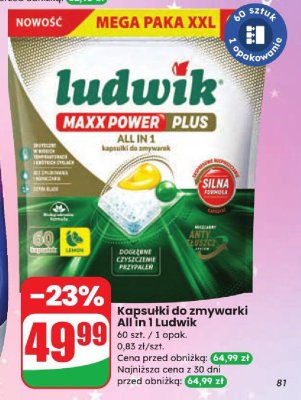 Kapsułki do zmywarki All in 1 Maxxpower Plus Ludwik promocja w Dino