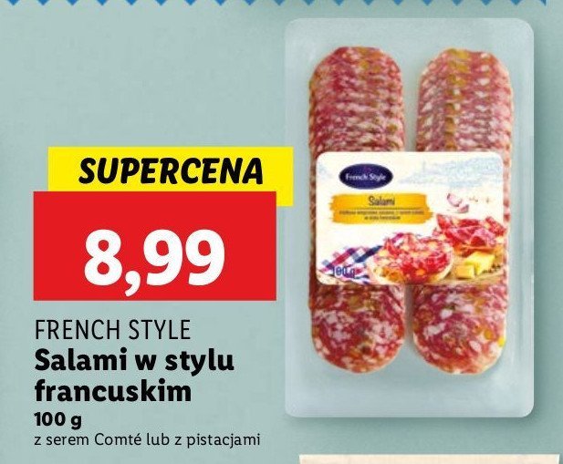 Salami francuskie z pistacjami French style promocja