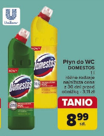 Płyn do wc citrus fresh Domestos promocja w Carrefour