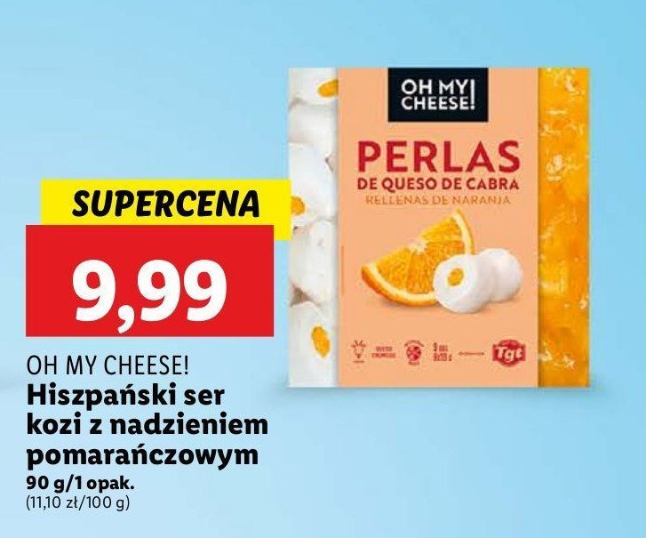 Ser kozi z nadzieniem pomarańczowym OH MY CHEESE! promocja