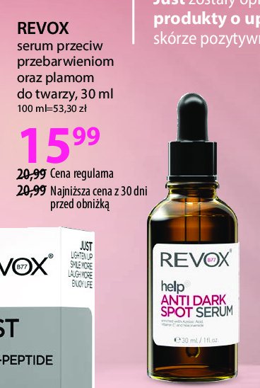 Serum do twarzy help anti dark spot Revox promocja