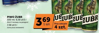 Piwo Żubr promocja w Groszek