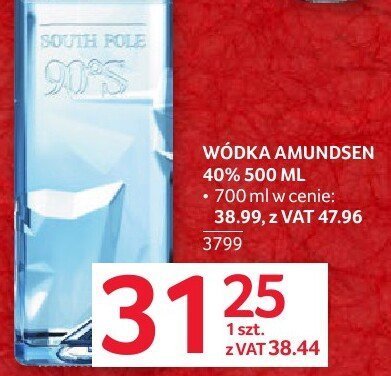 Wódka Amundsen 40% 500 ml promocja w Selgros