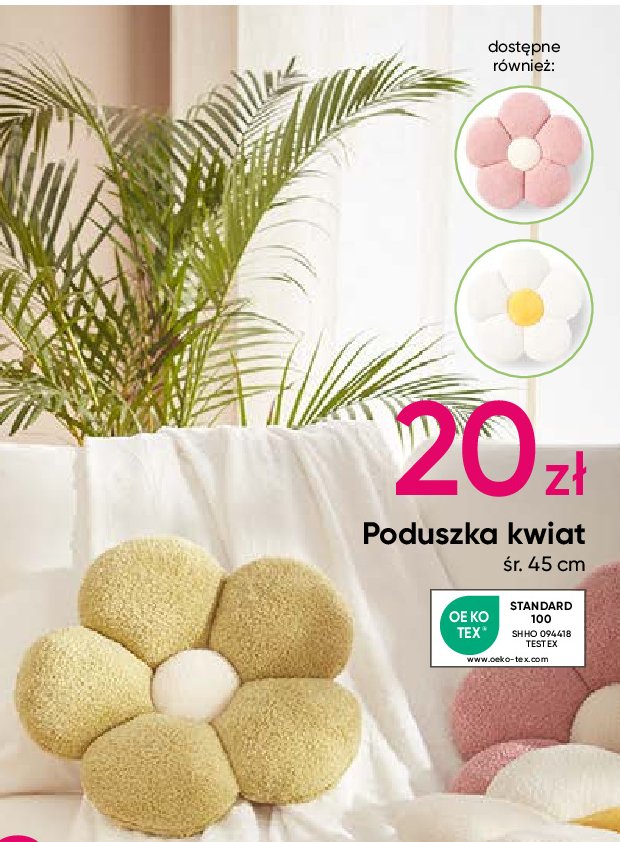 Poduszka kwiatek 45 cm promocja