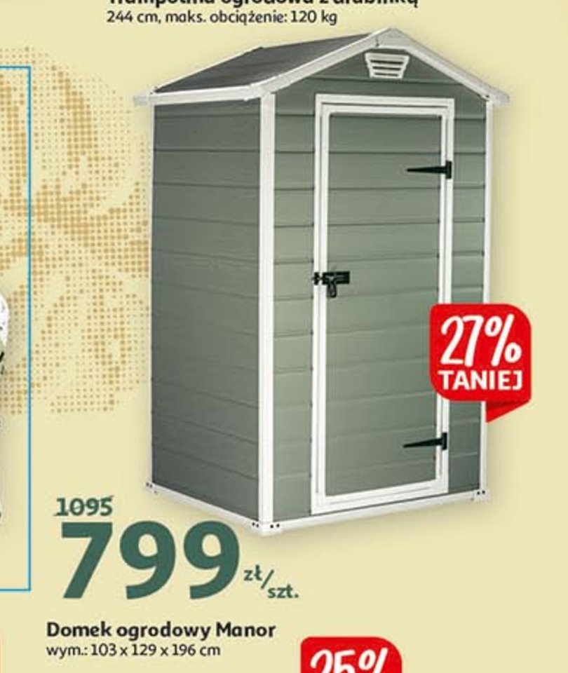 Domek ogrodowy drewniany manor 4 x3 promocja