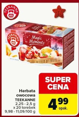 Herbata owocowa TEEKANNE Magic Moments 2,5g x 20 torebek promocja w Carrefour Market