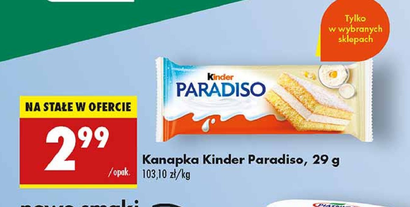 Baton Kinder paradiso promocja w Biedronka