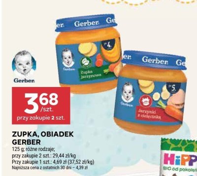 Zupka Gerber różne rodzaje promocja w Stokrotka