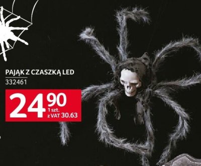 Pająk z czaszką LED Selgros promocja w Selgros