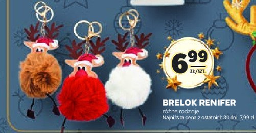 Brelok renifer promocja w Stokrotka