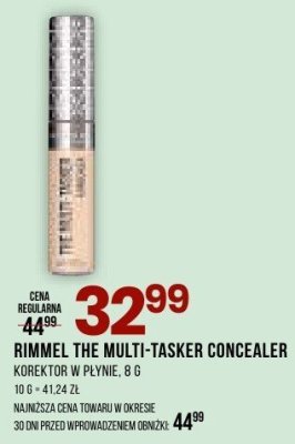 Korektor Rimmel The Multi-Tasker Concealer do twarzy/na powieki 8 g promocja w Drogerie Natura