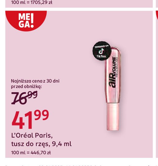 Tusz do rzęs L'oreal air volume promocja