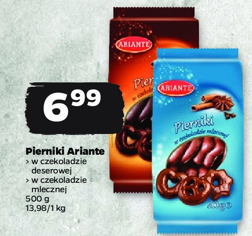 Pierniki w czekoladzie deserowej Ariante promocja