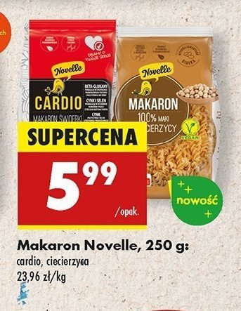 Makaron cardio Novelle promocja w Biedronka