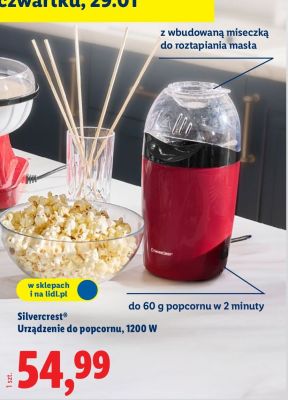 Urządzenie do popcornu promocja w Lidl