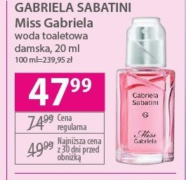 Woda toaletowa GABRIELA SABATINI MISS GABRIELA promocja