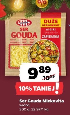 Ser Gouda Mlekovita wiórki promocja w Netto