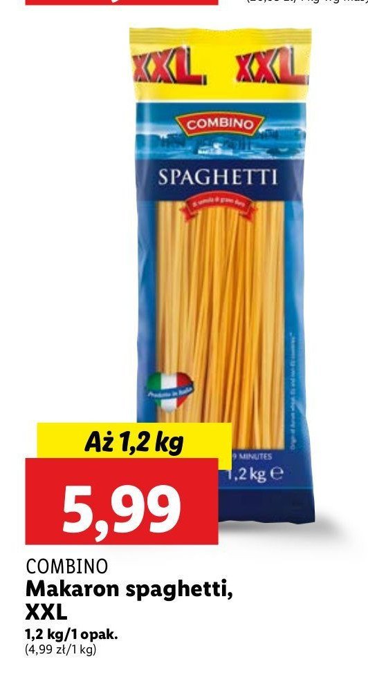 Makaron spaghetti Combino promocja