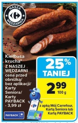 Kie艂basa krucha Haga promocja w Carrefour