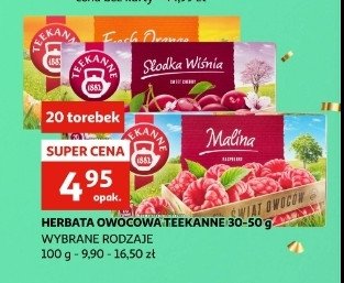 Herbatka malinowa Teekanne world of fruits promocja