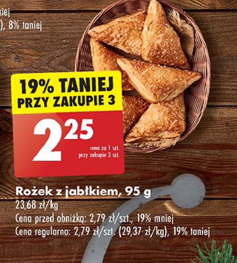 Rożek z jabłkiem promocja