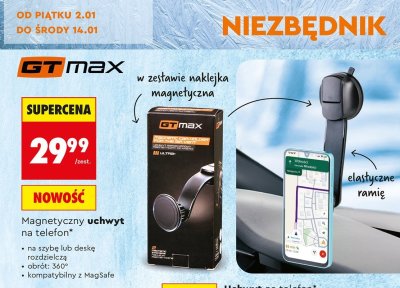Uchwyt magnetyczny na telefon promocja w Biedronka