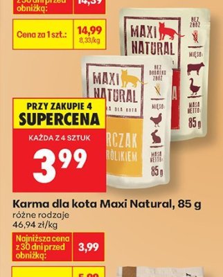 Karma dla kota, różne rodzaje promocja w Biedronka